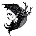 Nyx Goddess tattoo design idea