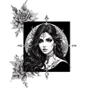 Nyx Goddess tattoo design idea