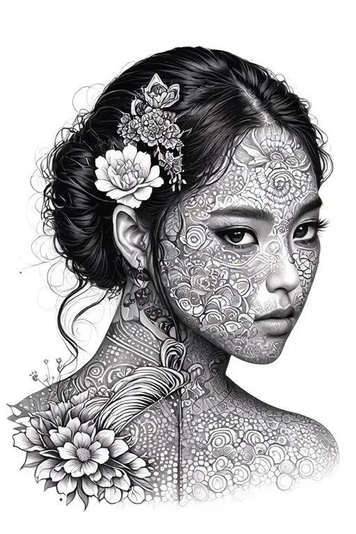 Korean tattoo design idea