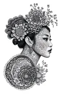Korean tattoo design idea