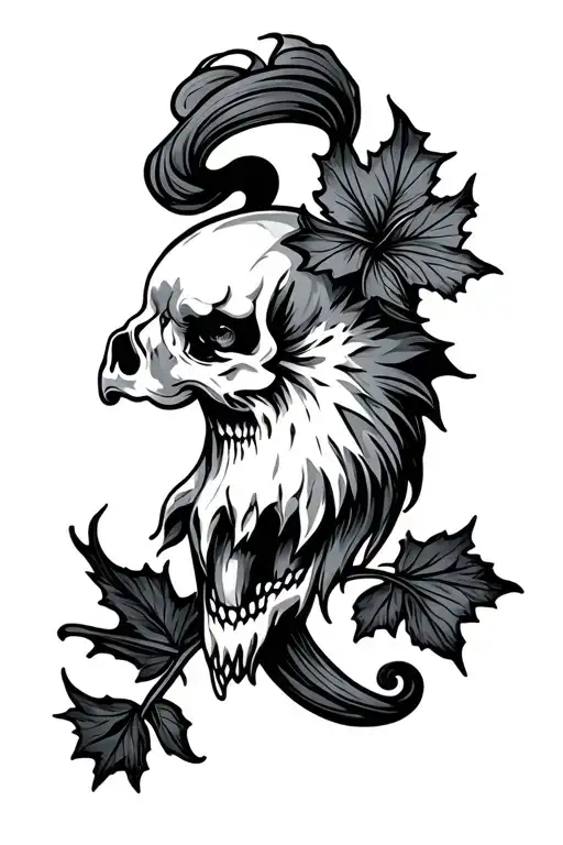 Irish, Ukrainian and Canadian combined tattoo design idea
