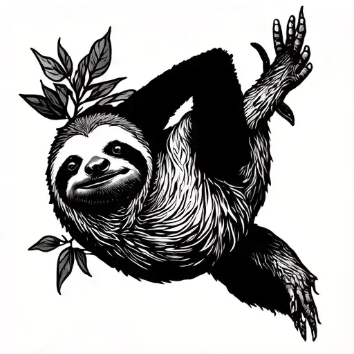 sin of sloth tattoo design idea