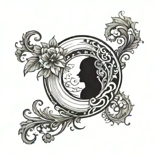 semicolon incorporated but hidden with something else tattoo design idea