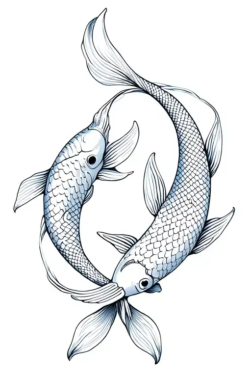 koi fish tattoo design idea