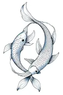 koi fish tattoo design idea