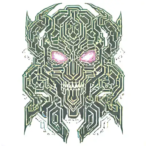 doom slayer tattoo design idea