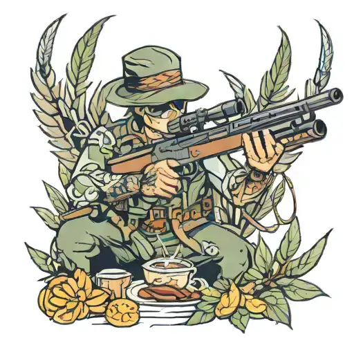 sniper cook tattoo design idea