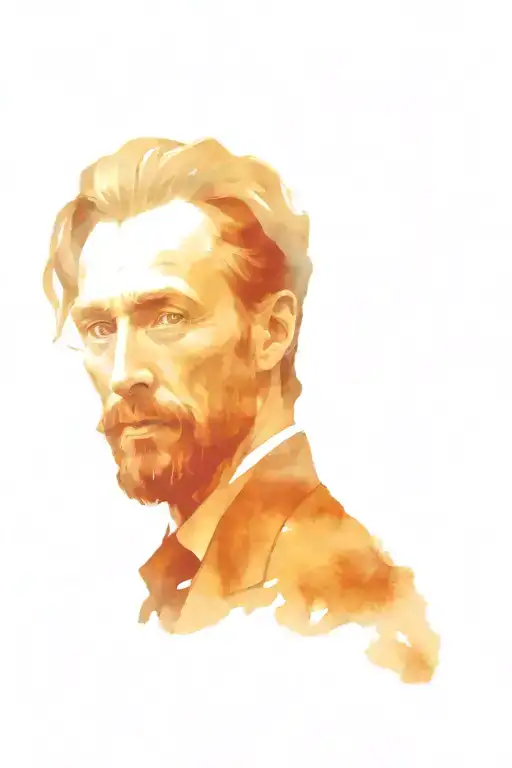 Van Gogh portrait tattoo design idea