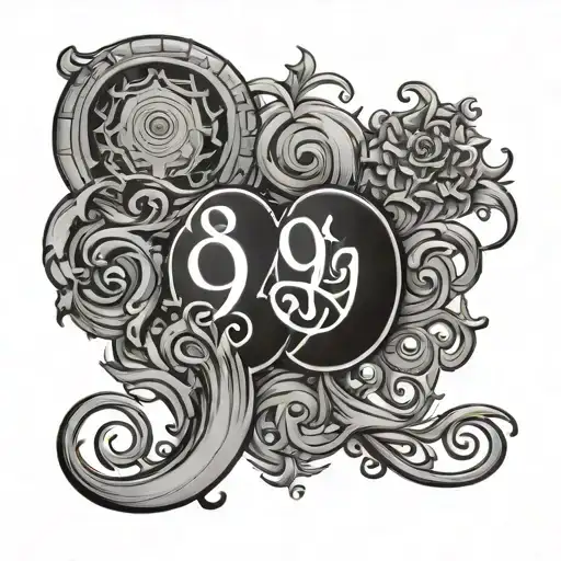text saying 999 tattoo design idea