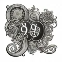 text saying 999 tattoo design idea
