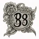 text saying 999 tattoo design idea