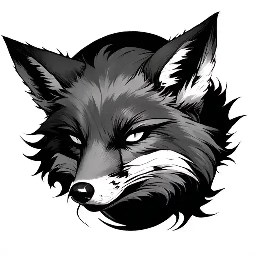 Samurai Fox, loses his love tattoo design idea