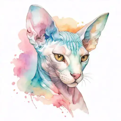 Sphynx tattoo design idea