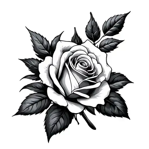 Bayahibe Rose tattoo design idea