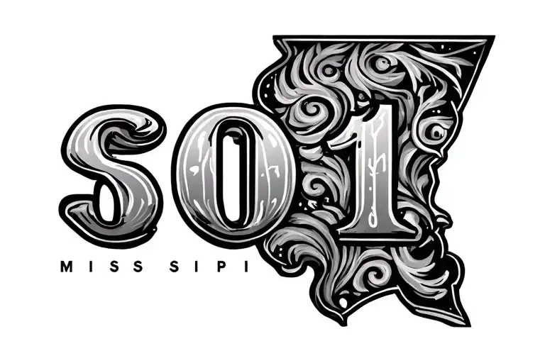 601 area code mississippi tattoo design idea