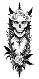 Blackout tattoo design idea