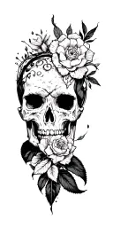 Blackout tattoo design idea