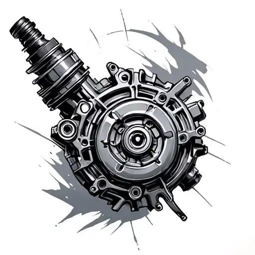 Manual Transmission tattoo design idea