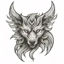 wolf boss has tattoo design idea