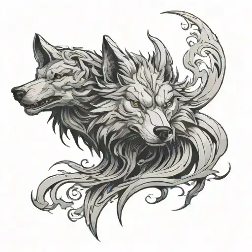 wolf boss has tattoo design idea
