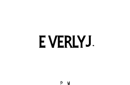 "E    EVERLY   J" tattoo design idea