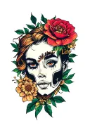 one life live it tattoo design idea