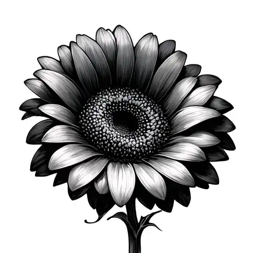 Gerbera tattoo design idea