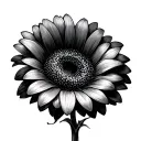 Gerbera tattoo design idea