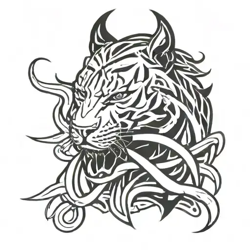 savage tattoo design idea