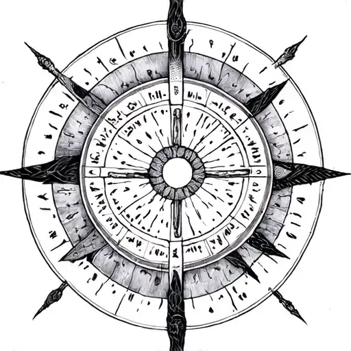 Birth Chart tattoo design idea