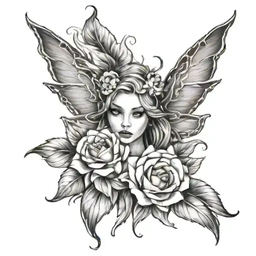 Angelica tattoo design idea