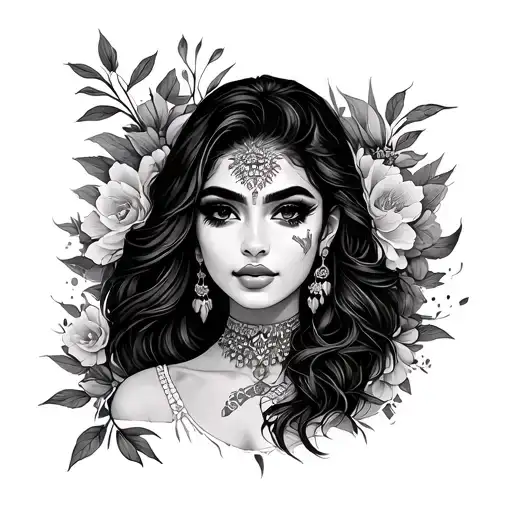 Nidhi tattoo design idea