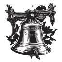 2nd amendment liberty bell tattoo design idea