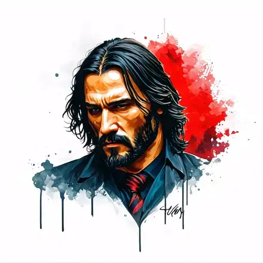 john wick tattoo design idea