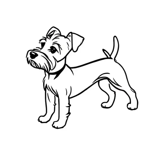 Miniature Schnauzer tattoo design idea
