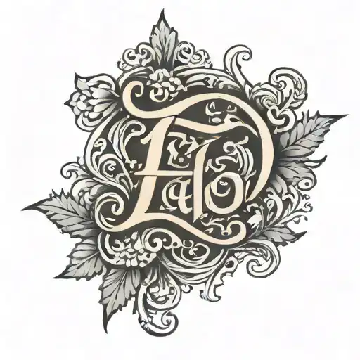 the name "FIDEL"in old english letter tattoo design idea