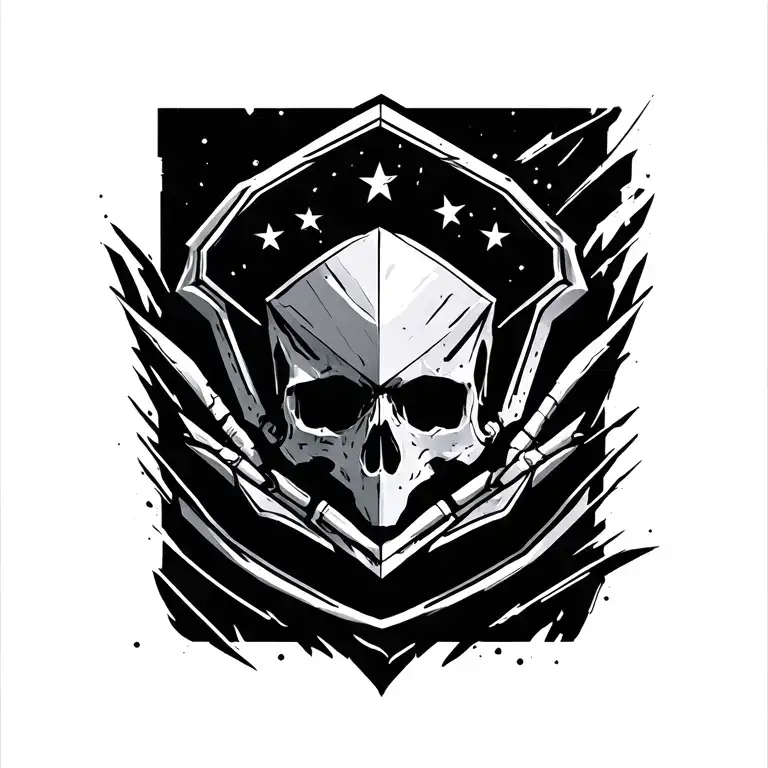 Pentagon tattoo design idea