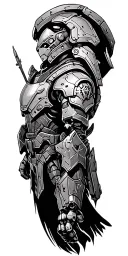 Warhammer40k  Primaris and Chaos Space tattoo design idea