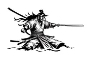 Samurai warrior tattoo design idea