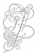 spell that say "Peter" tattoo design idea