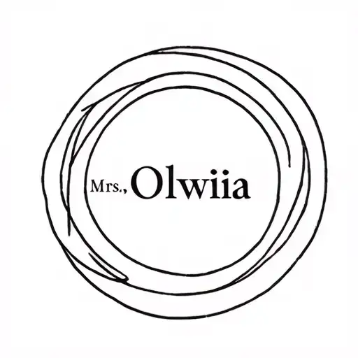 famedom tattoo to mark ownership of Mrs. Oliwia tattoo design idea