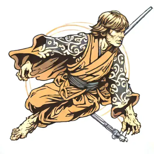 luke skywalker tattoo design idea