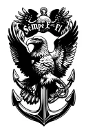semper Fi eagle globe anchor  tattoo design idea