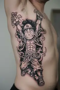 Luffy  gear 5 tattoo design idea