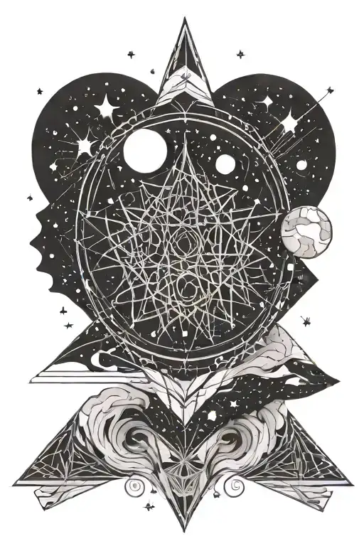 Dad husband love you to the moon tattoo design idea