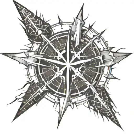 warhammer 40k chaos star tattoo design idea