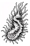 Nudibranch tattoo design idea