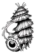 Nudibranch tattoo design idea