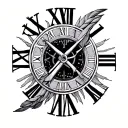 1999 Roman Numerals tattoo design idea