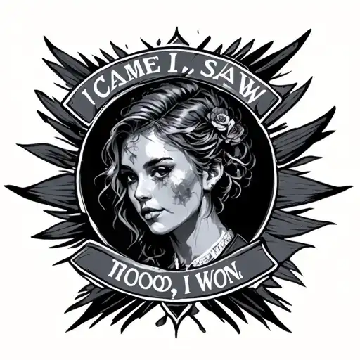 I came, I saw, I won tattoo design idea